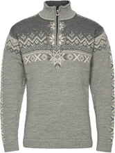 140Th Anniversary Masc Sweater Knitwear Half Zip Pullover Grå Dale Of Norway*Betinget Tilbud