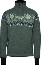 Fongen Wp Masc Sweater Tops Knitwear Half Zip Jumpers Green Dale Of Norway