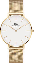 Petite 28 Evergold G White Accessories Watches Analog Watches Gold Daniel Wellington