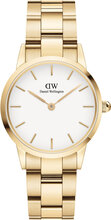 Iconic Link 28 G White Accessories Watches Analog Watches Gold Daniel Wellington