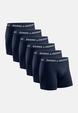 Men's Classic Trunks 6-Pack Night & Underwear Underwear Underpants Marineblå Danish Endurance*Betinget Tilbud