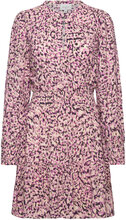 D6Tovelo Ruffle Mini Dress Kort Kjole Pink Dante6