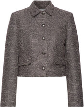 D6Lazeli Tweed Jacket Blazers BouclÉ Blazers Grey Dante6