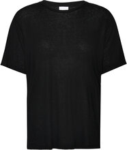 Parry - Soft Wool Tops T-shirts & Tops Short-sleeved Black Day Birger Et Mikkelsen