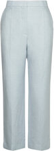 Classic Lady - Solid Linen Bottoms Trousers Suitpants Blue Day Birger Et Mikkelsen