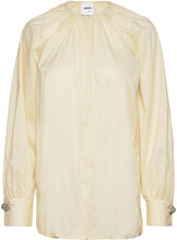 Carmen - Clean Cotton Stretch Bluse Langermet Creme Day Birger Et Mikkelsen*Betinget Tilbud