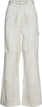Culkin - Cozy Linen Stripe Bottoms Trousers Linen Trousers Cream Day Birger Et Mikkelsen