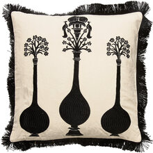 Day Vases Cushion Cover Fringes Home Textiles Cushions & Blankets Cushion Covers Creme DAY Home*Betinget Tilbud