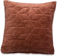 Day Quilted Velvet Cushion Cover Home Textiles Cushions & Blankets Cushion Covers Brown DAY Home