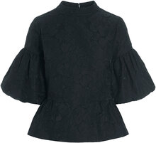 Martina Ns Tops Blouses Short-sleeved Black Dea Kudibal