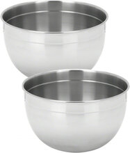 Resto By Demeyere Bowl Set 2 Pcs Home Kitchen Baking Accessories Mixing Bowls Silver DEMEYERE