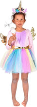 Dress Unicorn + Diadem Toys Costumes & Accessories Character Costumes Multi/patterned Den Goda Fen