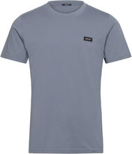 Denham Slim Tee Tops T-Kortærmet Skjorte Blue Denham