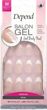 Salon Gel Nude Oval Nord Beauty WOMEN Nails Fake Nails Nude Depend Cosmetic*Betinget Tilbud