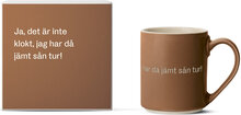 Astrid Lindgren Mug 27 Home Tableware Cups & Mugs Coffee Cups Brown Design House Stockholm