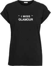 Stanley Glamour Tee Tops T-shirts & Tops Short-sleeved Black DESIGNERS, REMIX