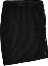 Molina Button Skirt Kort Kjol Black DESIGNERS, REMIX
