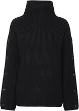 Molina Button Sweater Høyhalset Pologenser Svart DESIGNERS, REMIX*Betinget Tilbud