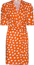 Dvf Duncan Dress Kort Kjole Orange Diane Von Furstenberg