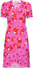 Dvf Emilia Mini Dress Kort Kjole Pink Diane Von Furstenberg