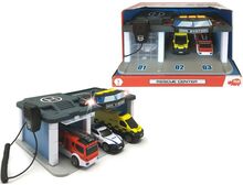 Swedish Rescue Center Toys Toy Cars & Vehicles Vehicle Garages Multi/patterned Dickie Toys