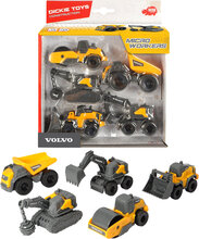 Volvo - Construction 5 Pack Toys Toy Cars & Vehicles Toy Vehicles Yellow Dickie Toys