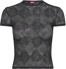 Uftee-Melany T-Shirt Tops T-shirts & Tops Short-sleeved Black Diesel