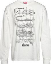 T-Boxt-Ls-N5 T-Shirt Tops Sweatshirts & Hoodies Sweatshirts White Diesel