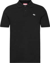 T-Smith-Doval-Pj Polo Shirt Tops Polos Short-sleeved Black Diesel