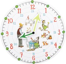 Pettson & Findus Learning Clock Toys Puzzles And Games Games Educational Games Multi/mønstret Martinex*Betinget Tilbud