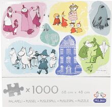 Moomin Jigsaw 1000 Sketch Toys Puzzles And Games Puzzles Classic Puzzles Multi/mønstret Martinex*Betinget Tilbud