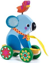 Otto Toys Baby Toys Pull Along Toys Blå Djeco*Betinget Tilbud