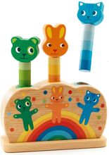 Pipop Pidoo, Pop-Up Toy Toys Baby Toys Multi/mønstret Djeco*Betinget Tilbud