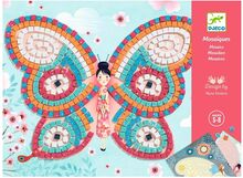 Butterflies Toys Creativity Drawing & Crafts Craft Stickers Multi/mønstret Djeco*Betinget Tilbud