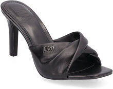 Badu - Mid Sandal Sandal Med Klack Black DKNY