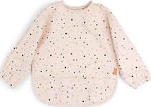 Sleeved Pocket Bib Happy Dots Baby & Maternity Baby Feeding Bibs Long Sleeve Bib Pink D By Deer