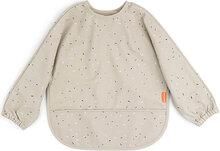 Sleeved Pocket Bib Confetti Baby & Maternity Baby Feeding Bibs Long Sleeve Bib Grey D By Deer
