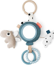 To Go Activity Mirror Happy Clouds Blue Toys Baby Toys Educational Toys Activity Toys Blå D By Deer*Betinget Tilbud
