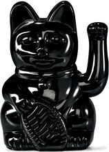 Maneki-Neko - Lucky Cat Home Decoration Decorative Accessories/details Porcelain Figures & Sculptures Svart Donkey*Betinget Tilbud