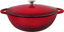 Enameled Cast Iron Pot Gitty Home Kitchen Pots & Pans Casserole Dishes Red Dorre