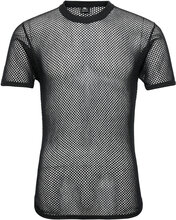 Dovre Wool Mesh T-Shirt Underwear Night & Loungewear Pyjama Tops Black Dovre