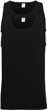 Dovre Singlet 2-Pack Gots Tops T-shirts Sleeveless Black Dovre
