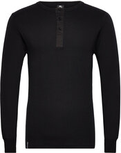 Dovre T-Shirt 1/1 Ærme/Stolpe Underwear Night & Loungewear Pyjama Tops Black Dovre