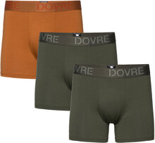 Dovre Tights 3-Pack Bamboo Fsc Boxerkalsonger Khaki Green Dovre