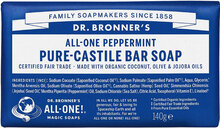 Pure-Castile Bar Soap Peppermint Beauty Women Skin Care Body Nude Dr. Bronner’s