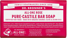 Pure-Castile Bar Soap Rose Beauty Women Home Hand Soap Soap Bars Nude Dr. Bronner’s