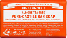 Pure-Castile Bar Soap Tea Tree Håndsåpe Nude Dr. Bronner’s*Betinget Tilbud