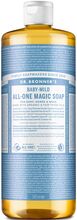 Pure Castile Liquid Soap Baby-Mild Beauty WOMEN Home Hand Soap Liquid Hand Soap Nude Dr. Bronner’s*Betinget Tilbud