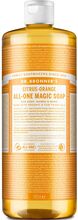 Pure Castile Liquid Soap Citrus-Orange Beauty WOMEN Home Hand Soap Shower Gel Nude Dr. Bronner’s*Betinget Tilbud