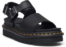 Voss Black Hydro Leather Shoes Summer Shoes Platform Sandals Black Dr. Martens